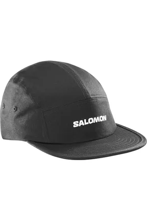 Salomon 5-Panel-Kappe, Wandern, Trailrunning & Spaziergänge, Leichter Komfort, Verstellbar, Tiefschwarz, Unisex