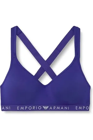 Emporio Armani Damen Iconic Logoband Padded Bralette BH, , M