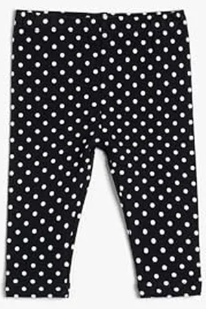 Koton Babygirl Leggings Elastic Waistband Polka-Dot Cotton