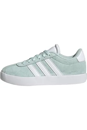 adidas VL Court 3.0 Shoes Kids Sneaker, Halo Mint/FTWR White/core Black, 24 EU