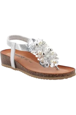 IGI&CO Damen D.antibes Keilsandale, Silber/schwarz, 41 EU