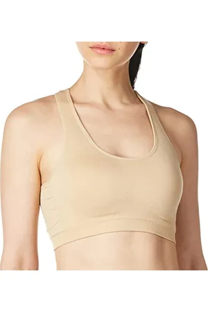 Jockey Damen Mid Impact Removable Cup Seamless Bra Sport-BH, Undurchsichtige, , Medium