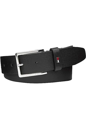 Tommy Hilfiger Herren Gürtel Oliver 3,5 cm Ext Ledergürtel, Schwarz (Black), 90