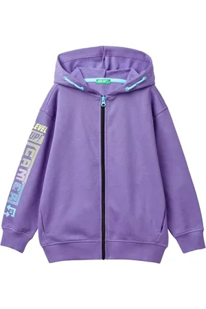 Benetton Kinder und Jugendliche Jacke C/Kappe M/L 3WFMC504K Strickjacke, , 150 cm