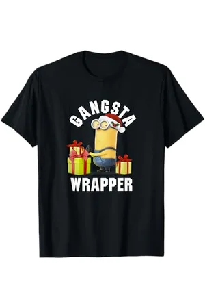 Minions Despicable Me Kevin Christmas Gangsta Wrapper T-Shirt