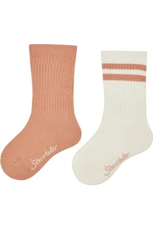 Sterntaler Socken Doppelpack Coolmax Rippe - Baby und Kindersocken - klassische Rippstruktur - Sport Socke - klimaregulierend - optimale Passform - 2er Pack Unisex Strümpfe - , Größe 22