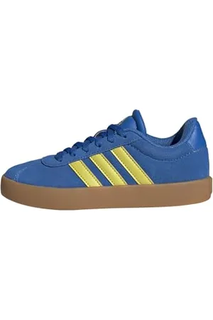 adidas VL Court 3.0 Shoes Kids Sneaker, Bright royal/Pure sulfur/GUM10, 36 2/3 EU