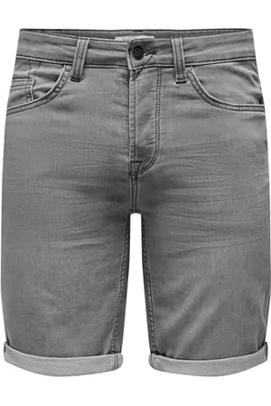 Only & Sons Herren O&S Denim Capri Jeans Shorts 3/4 Bermuda Pants Sommer Hose Kurze Freizeit Trousers ONSPLY