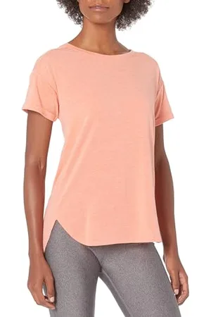 Amazon Damen Studio Leichtes T-Shirt mit Rundhalsausschnitt in lockerer Passform - Auslauffarben, , XS