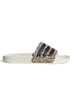 adidas Unisex Adilette Shower Slides RUTSCHEN, Off White/core Black/Magic beige, 40.5 EU