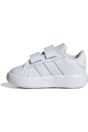 adidas Unisex Baby Grand Court 2.0 Shoes Kids Tennisschuhe, Cloud White/Cloud White/Grey, 19 EU