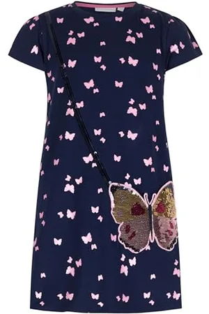 Salt & Pepper BY KIDS PARK Mädchen Girls Jersey Dress Pocket Kinderkleid, , 140 cm