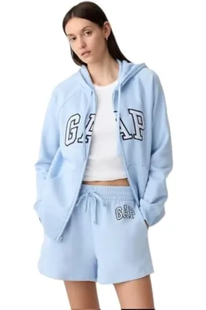 GAP Kapuzenpullover mit Logo für Damen, durchgehendem Reißverschluss, S