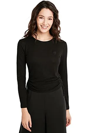 Desigual Womens TS_COR T-Shirt, Black, XL