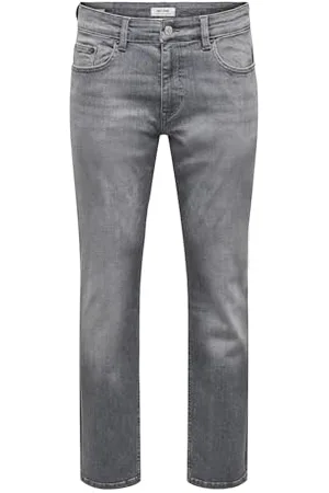 Only & Sons Herren Jeans Regular Fit Denim Pants Klassische Stone Washed Hose mit Zip ONSWEFT