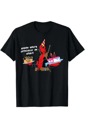 Marvel Deadpool 18th Birthday Party "Officially an Adult!" T-Shirt