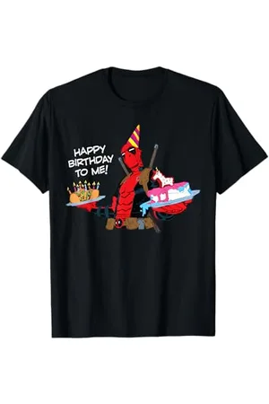 Marvel Deadpool "Happy Birthday to Me!" Funny Birthday Party T-Shirt