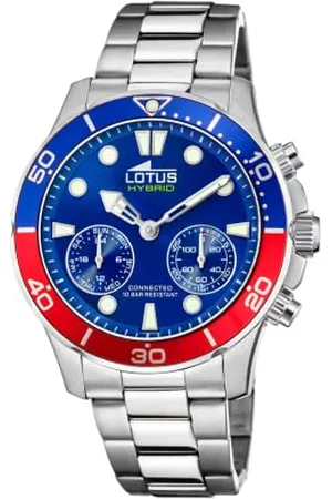 Lotus Herren Smartwatch Hybrid Connected Edelstahl , Durchmesser: 44,5mm, Wasserdichtigkeit: 10 Bar, 18800/4