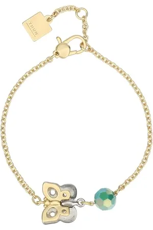 THUN Armband mit Schmetterling und Perle - Metall, Glas, Harz - Kollektion gewidmet - 16 + 3 cm