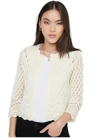 JACQUELINE DE YONG Damen Jdysun 3/4 Cropped Cardigan KNT Noos Strickjacke, , M EU