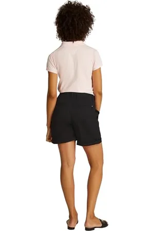 Tommy Hilfiger Damen Chino Shorts Kurz, Schwarz (Black), 40