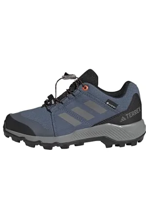 adidas Terrex Gore-TEX Hiking Shoes Sneaker, Wonder Steel/Grey Three/semi Impact orange, 23 EU