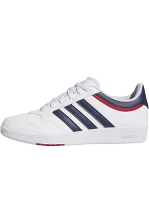 adidas Unisex Hoops 4.0 Shoes Schuhe, Cloud White/Dark Blue/Team Power Red 2