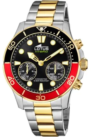 Lotus Herren Smartwatch Hybrid Connected Edelstahl , Durchmesser: 44,5mm, Wasserdichtigkeit: 10 Bar, 18801/4
