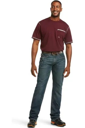 Ariat Herren Rebar M4 Slim Fit Durastretch Straight Leg Jeans-Arbeitsjeans, , 32W / 34L