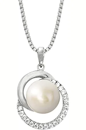 JOOP! 925 Sterling Damen Schmuck, mit Zirkonia synth., mit Süßwasserzuchtperle, , Kommt in Schmuck Geschenk Box