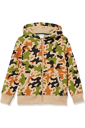 Amazon Jungen Fleece-Kapuzenpullover mit Reißverschluss, , 9 Jahre