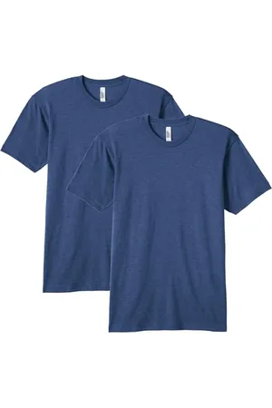 American Apparel Unisex-Erwachsene Blend Crewneck Short Sleeve Track 2er Pack T-Shirt, , Mittel