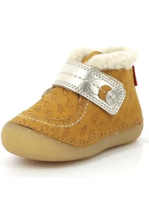 Kickers Jungen Mädchen So Schuss Oxford-Schuh, Gelbgold, Fantasie, 23 EU