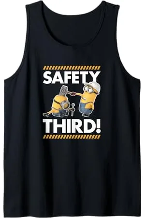 Minions Despicable Me Kevin & Stuart Safety Third Tank Top