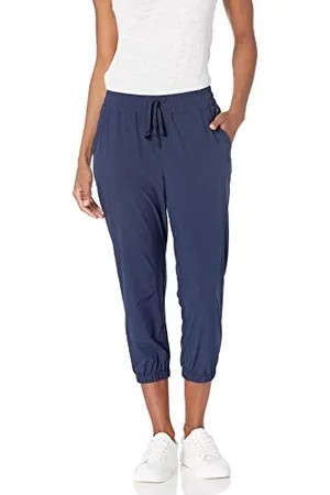 Amazon Damen Leistungsstarke Crop-Jogginghose mit elastischem Gewebe - Auslauffarben, , XS