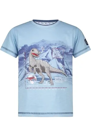 Salt & Pepper BY KIDS PARK Jungen Rex Stick Druckmotiv aus S.Jersey T-Shirt, , 116 cm-122 cm