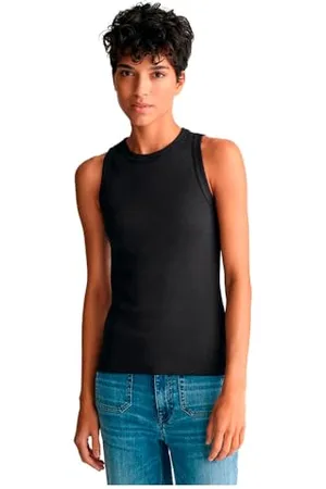 GANT HIGH Neck Rib Tank TOP