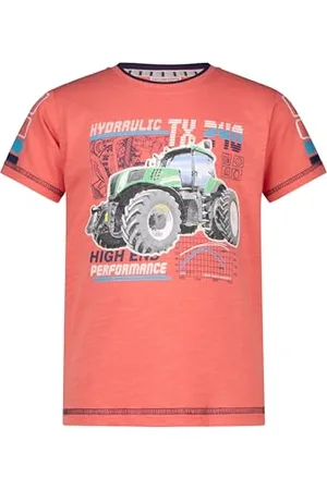 Salt & Pepper BY KIDS PARK Jungen Traktor Print und Leuchtprint T-Shirt, , 128/134 cm