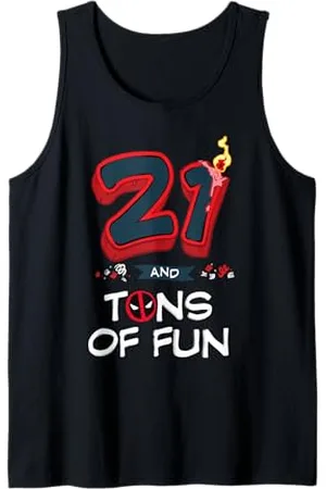Marvel Deadpool 21st Birthday Party "21 and Tons of Fun" Tank Top