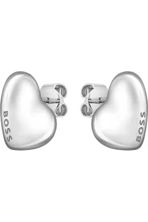 HUGO BOSS Jewelry Steckerohrringe aus Edelstahl für Damen Kollektion HONEY in Herzform - 1580563