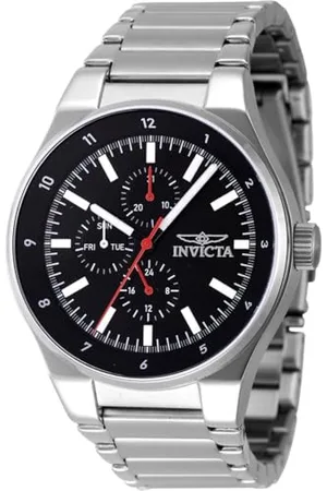 Invicta Herren Analog Quarz Uhr mit Edelstahl Armband 47547