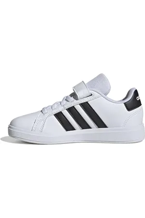 adidas Grand Court 2.0 Shoes Children Tennisschuhe, Cloud White/core Black/Cloud White, 31.5 EU