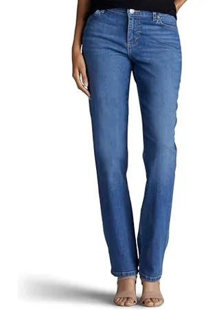 Lee Damen Petite geradem Bein, entspannte Passform Jeans, , 38 Kurz
