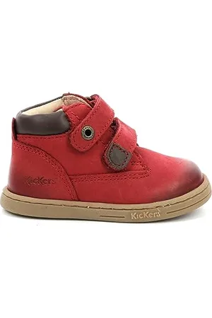 Kickers Jungen Unisex Kinder TACKEASY Oxford-Stiefel, Rouge, 18 EU