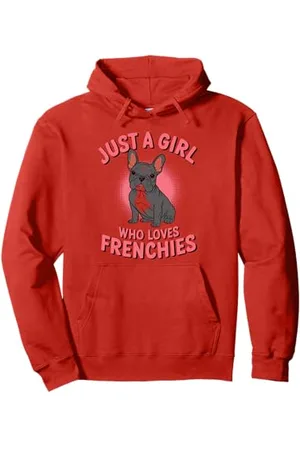 Graphic 365 Französische Bulldogge Just A Girl Who Loves Frenchies Hund Mama Geschenk Pullover Hoodie
