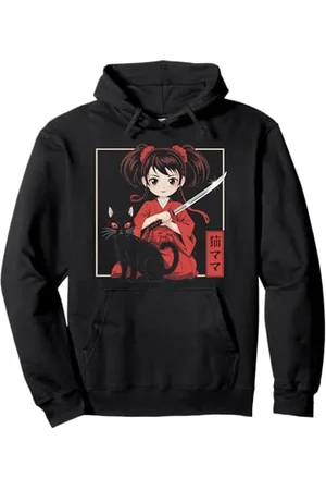 Graphic 365 Anime Cat Girl Kawaii Manga Graphic Art Otaku Merch Japanisch Pullover Hoodie
