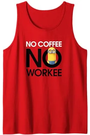 Minions Despicable Me Kevin No Coffee No Workee Tank Top