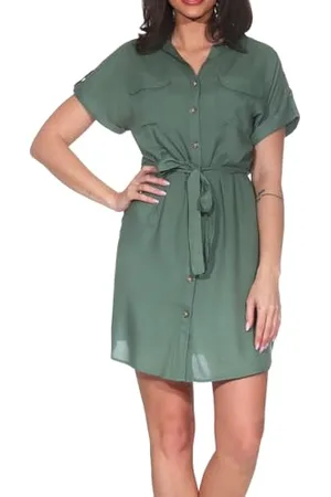 VERO MODA Damen Vmbumpy Ss Short Shirt Dress WVN Ga Noos, , X-Small