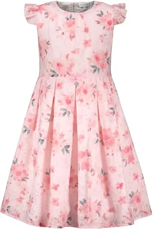 Salt & Pepper BY KIDS PARK Mädchen Girls Dress Flowers Kinderkleid, 128 cm