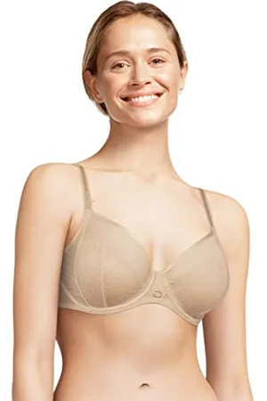 Chantelle Damen Parisian Allure ungefütterter Tiefkühl Plunge-BH, Halbtransparent, , 85F